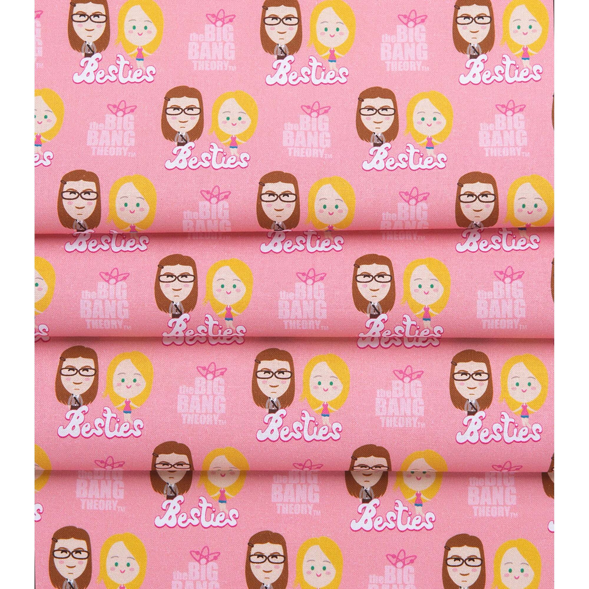 The Big Bang Theory Besties Precut Cotton Fabric